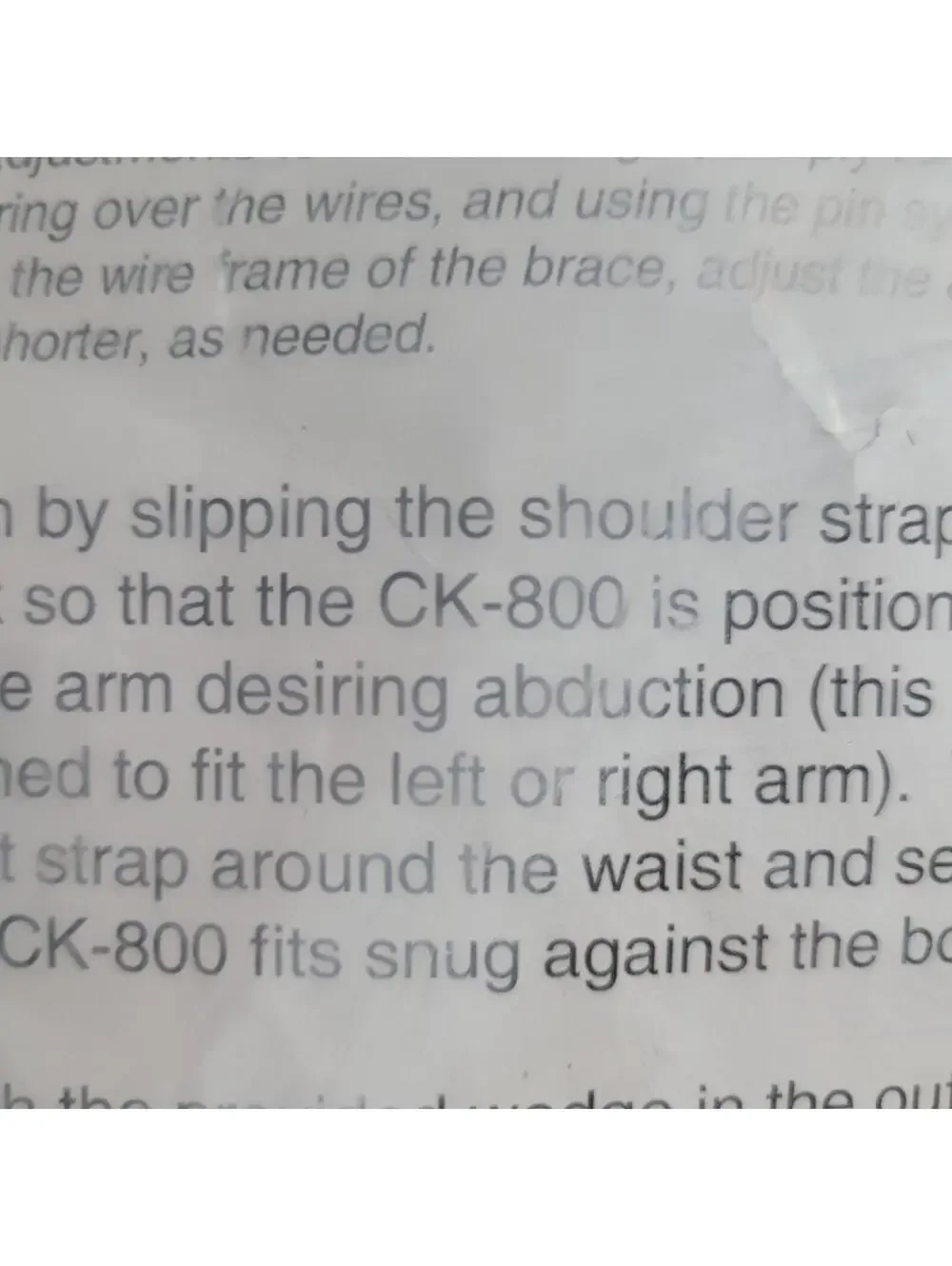 Comfortmax CK-800 Shoulder & Arm Abduction System Size Small New